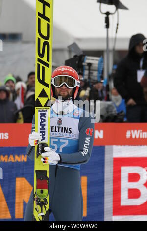 Nachdenklich: Markus Eisenbichler (TSV Siegsdorf),    Qualifikation  Neujahrsskispringen GAP 2019 Stock Photo