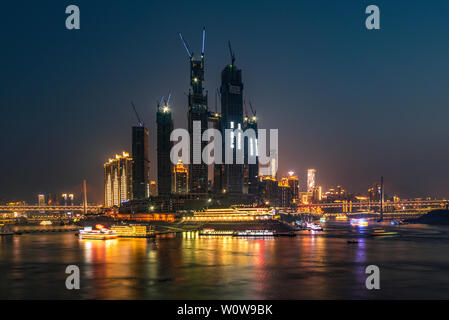 night scene in chongqing Stock Photo