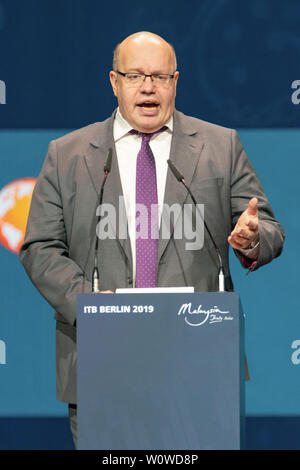 ITB Berlin 2019 - Opening Ceremony - Peter Altmaier, Federal Minister for Economic Affairs and Energy Stock Photo