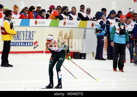 Victoria Carl (SCM Zella-Mehlis / Deutschland / GER) beim Teamsprint Skilanglauf FIS Nordische Ski-WM 2019 in Seefeld Stock Photo