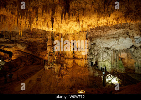 Imposing Grotta di Nettuno in Sardegna (Italy) Stock Photo