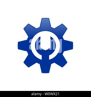 Initial M Lettermark Gear Mechanic Vector Symbol Graphic Logo Design Template Stock Vector
