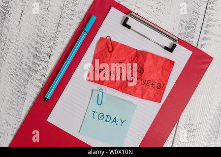 Writing note showing Cloud Architectures. Business concept for Various Engineered Databases Softwares Applications Clipboard paper sheet crushed stick Stock Photo
