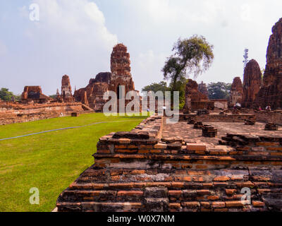 Wat Mahathat, Ayutthaya, Thailand Stock Photo
