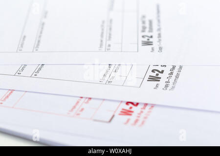 Tax forms, close up Stock Photo