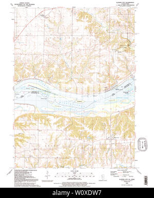 Topograph Map Vector USGS TOPO Map Illinois IL Emma 20100615 TM Restoration Stock Photo - Alamy