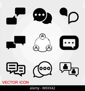 Comunication icon. Data Comunication Icon Collection icon vector symbol Stock Vector