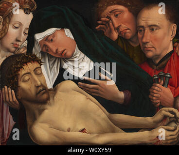 The Lamentation of Christ. Coter, Colijn de Stock Photo