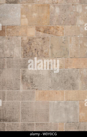stone block wall background, old wall texture   - Stock Photo