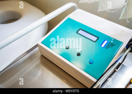 Close up view of Carboxytherapy medical equipment Stock Photo