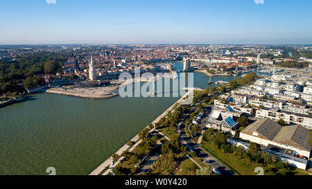 Aerial view of La Rochelle city in Charente Maritime Stock Photo