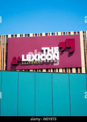 The Lexicon, Shopping Centre, Sign, Bracknell, Berkshire, England, UK, GB. Stock Photo