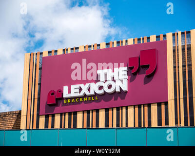 The Lexicon, Shopping Centre, Sign, Bracknell, Berkshire, England, UK, GB. Stock Photo