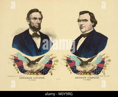 Vintage 1864 American Presidential Campaign Poster National Union ...