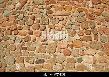 Stone wall of historic building Stock Photo
