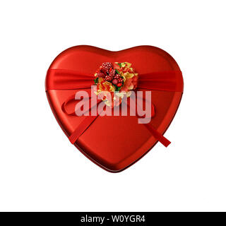 Gift Box In Heart Shape Stock Photo