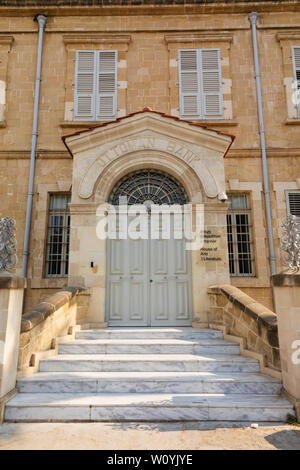 The former Turkish ottoman Bank building, now the House of Arts and Literature, larnaca, Cyprus. june 2019 Stock Photo