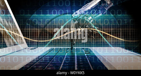 System Integration Technology Network Platform with AI Stock Photo