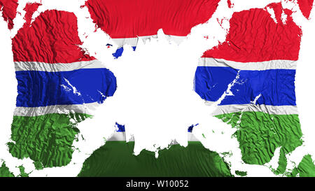 White background with torn flag of Gambia Stock Photo - Alamy