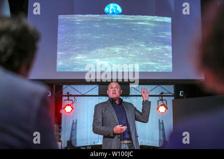 Noordwijk, Nederland. 28th June, 2019. NOORDWIJK - 28-06-2019, Space Expo, Space Expo celebrates '50 years since Neil Armstrong landed on the moon' with festive netwerk meeting Space Connect, ESA astronaut and for this event keynote speaker Andre Kuipers Credit: Pro Shots/Alamy Live News Stock Photo