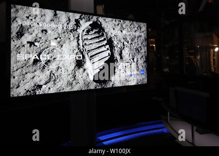 Noordwijk, Nederland. 28th June, 2019. NOORDWIJK - 28-06-2019, Space Expo, Space Expo celebrates '50 years since Neil Armstrong landed on the moon' with festive netwerk meeting Space Connect Credit: Pro Shots/Alamy Live News Stock Photo