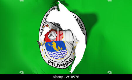 Damaged Manila flag Stock Photo