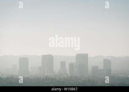 View from Baldwin Hills Scenic Overlook, in Los Angeles, California Stock Photo