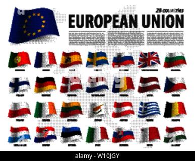 Belgium map and flag . Waving textile design . Dot world map background ...