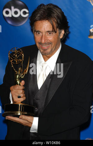 Al Pacino at The 56th Annual Primetime Emmy Awards - Press Room held at The Shrine Auditorium in Los Angeles, CA. The event took place on Sunday, September 19, 2004.  Photo by: SBM / PictureLux - All Rights Reserved   - File Reference # 33790-5209SBMPLX Stock Photo