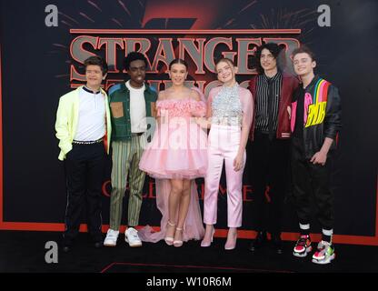 Millie Bobby Brown at Netflix's Stranger Things Season 3 premiere held at  Santa Monica High School on June 28, 2019 in Santa Monica, CA Stock Photo -  Alamy