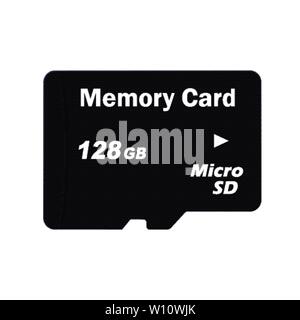 Micro sd card. Flash memory card . Template for your design Stock Vector