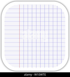 Class notebook sheet icon Stock Photo