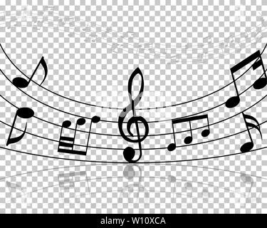 Vector Notes Design With Transparency Grid on Back. Vector Illustration ...
