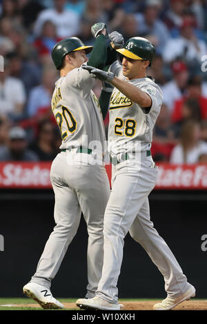 ANAHEIM, CA - JUNE 29: Oakland Athletics first baseman Matt Olson