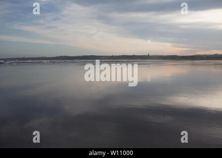 St. Andrews as seen from West Sands Beach, Fife, Scotland. Stock Photo