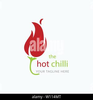 Chili house logo design template Stock Vector