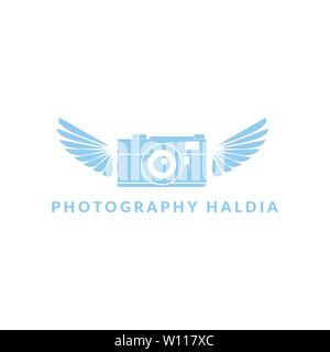 On Camera Logo template design Stock Vector