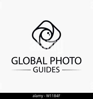 On Camera Logo template design Stock Vector