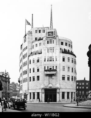 BBC Broadcasting House, London early 1900s Stock Photo
