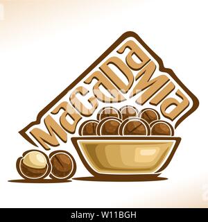 Vector logo for Macadamia Stock Vector