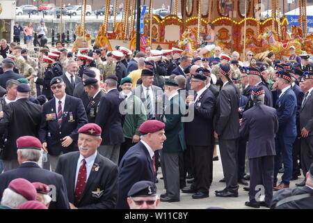 Liverpool, UK, 29th June 2019. Veterans and members of the British Armed Forces commemorate the 2019 Armed Forces Day. Credit: Ken Biggs/Alamy Live News. Stock Photo