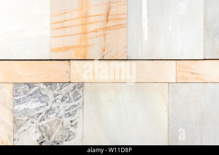 Marble texture – floor with stone slabs background in ancient building Stock Photo