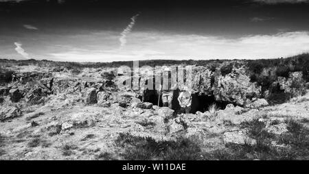 Chartist Cave on Mynydd Llangynidr in Powys, Wales, where Chartists ...