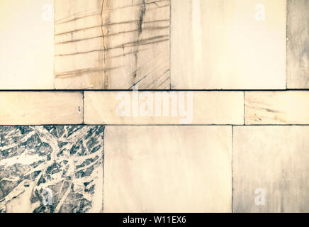 Marble texture – floor with stone slabs background in ancient building Stock Photo