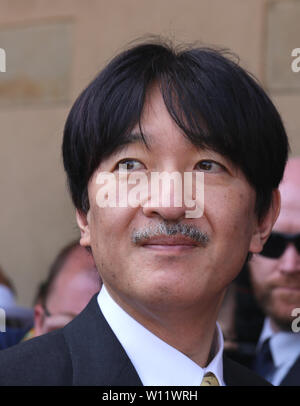 Krakow. Cracow. Poland. The visit of Japanese Crown Prince Fumihito and his wife. Stock Photo