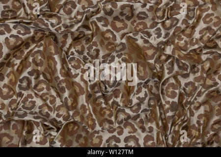 Elegant close up of white fabric with abstract pattern and textile texture background Stock Photo