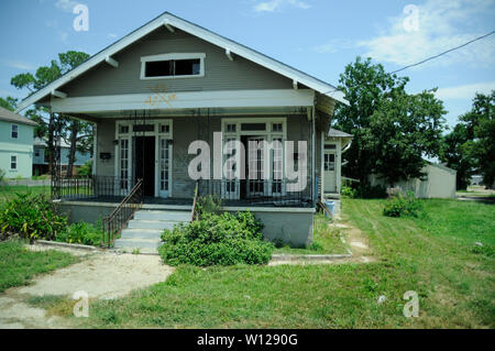 Homes in Louisiana after Hurricane Katrina Stock Photo