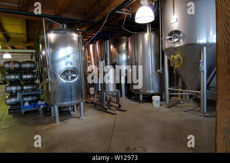 Interior of Rohrbach Brewing Company, Rochester, New York Stock Photo