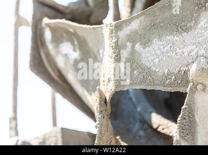 detail images of a cement mixer Stock Photo