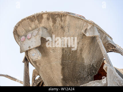 detail images of a cement mixer Stock Photo